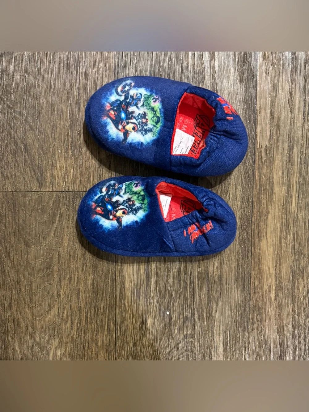 Marvel Avengers Kids Plush Slippers – Size 9/10